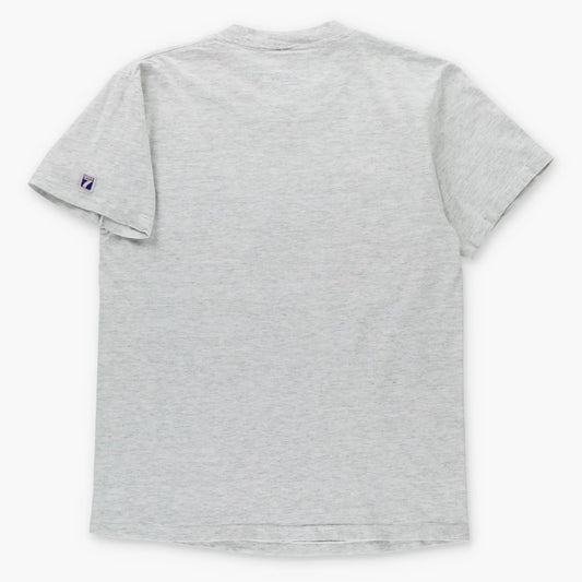Vintage 1992 Chicago Cubs LOGO 7 Heather Grey Retro MLB Single Stitch T-Shirt (M) Vintage Sole Melbourne