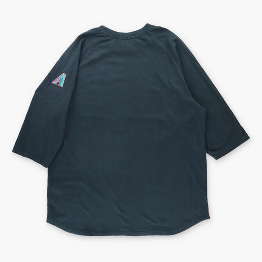 Vintage 2003 NIKE Team Arizona Diamondbacks Embroidered Centre Swoosh MLB 3/4 Sleeve Tee (XXL TALL)