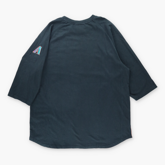 Vintage 2003 NIKE Team Arizona Diamondbacks Embroidered Centre Swoosh MLB 3/4 Sleeve Tee (XXL) Vintage Sole Melbourne