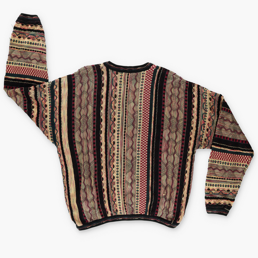 TUNDRA Coogi Style Multicolour Knit Cardigan (XXL)