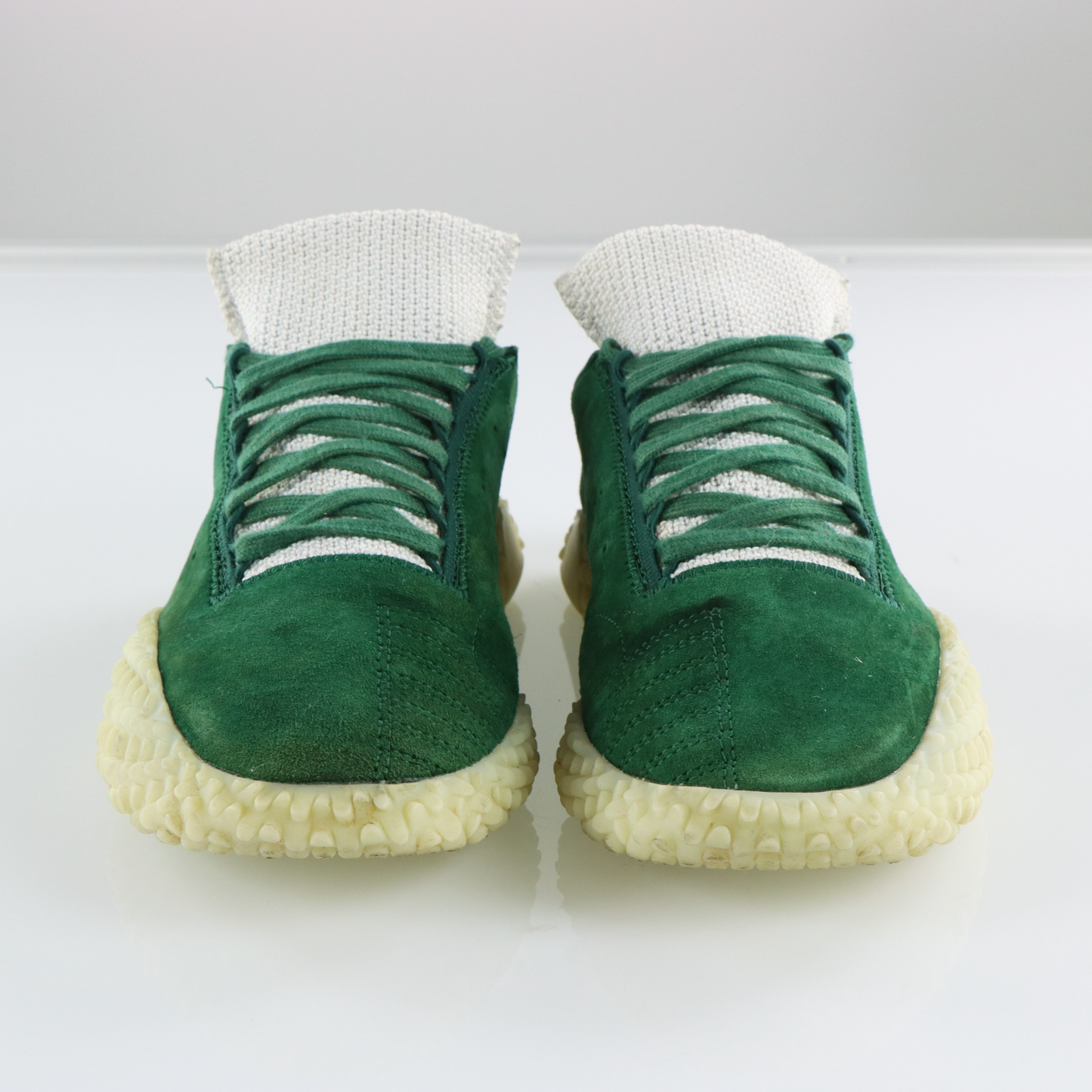 ADIDAS Kamanda Gum Sole Forest Green Suede Sneakers (9)