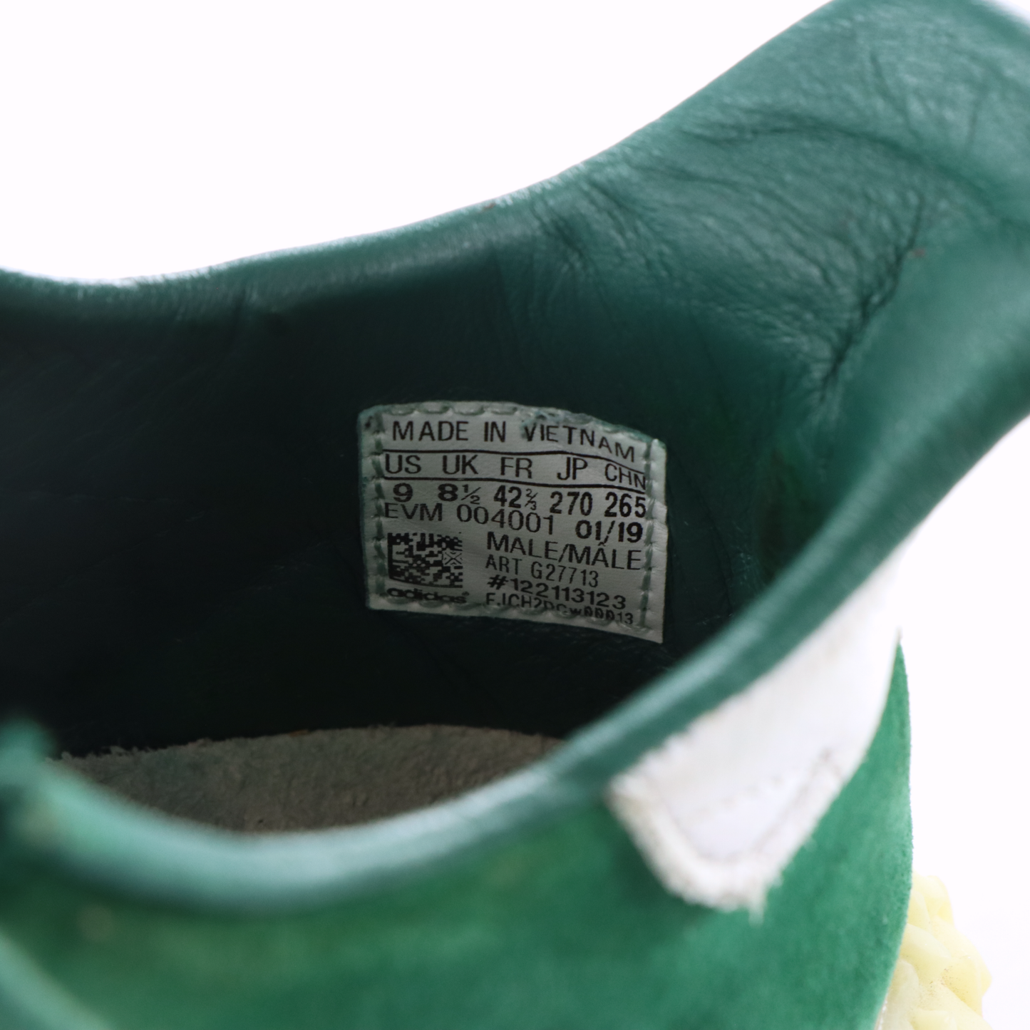 ADIDAS Kamanda Gum Sole Forest Green Suede Sneakers (9)