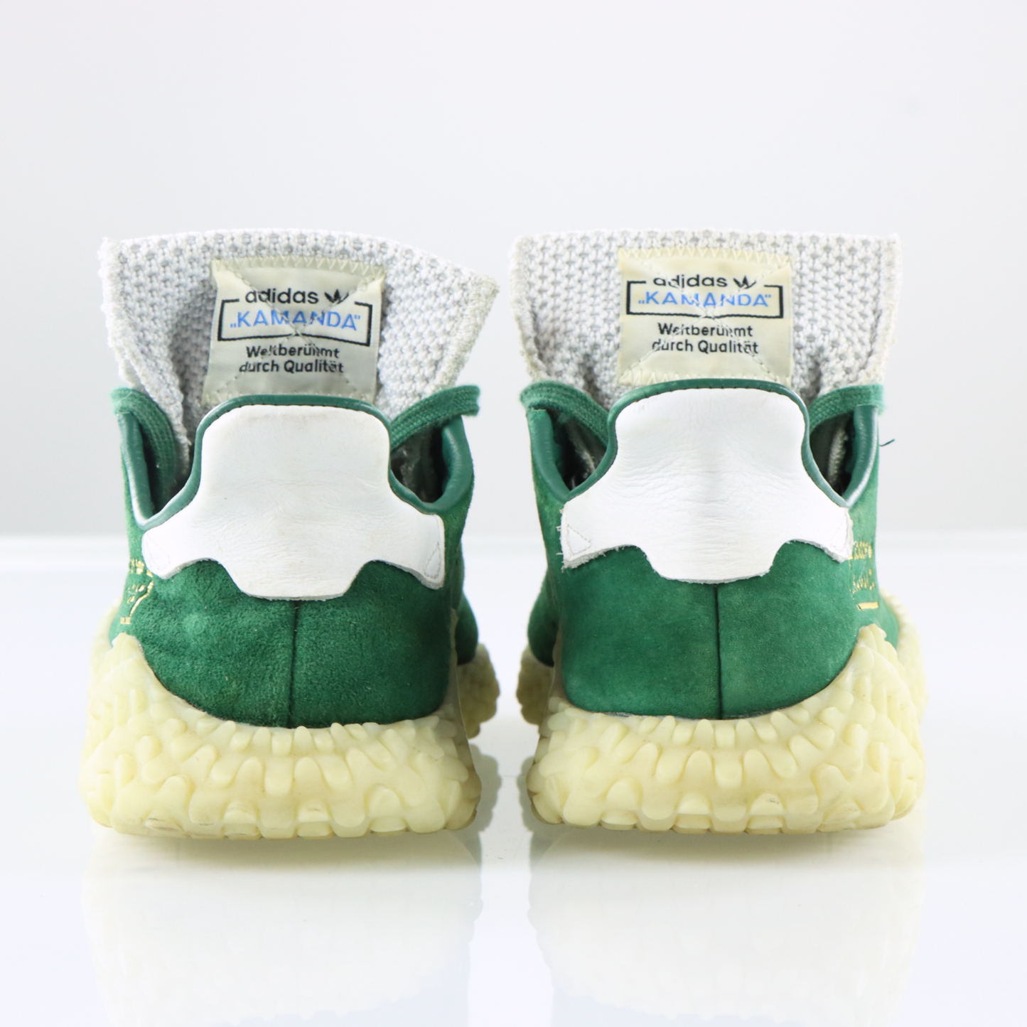 ADIDAS Kamanda Gum Sole Forest Green Suede Sneakers (9)