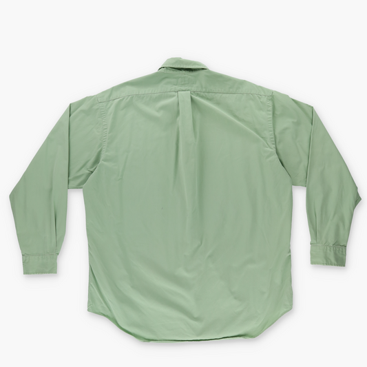 RALPH LAUREN 'Blake' One Pocket Green Button Up Long Sleeve Shirt (L)