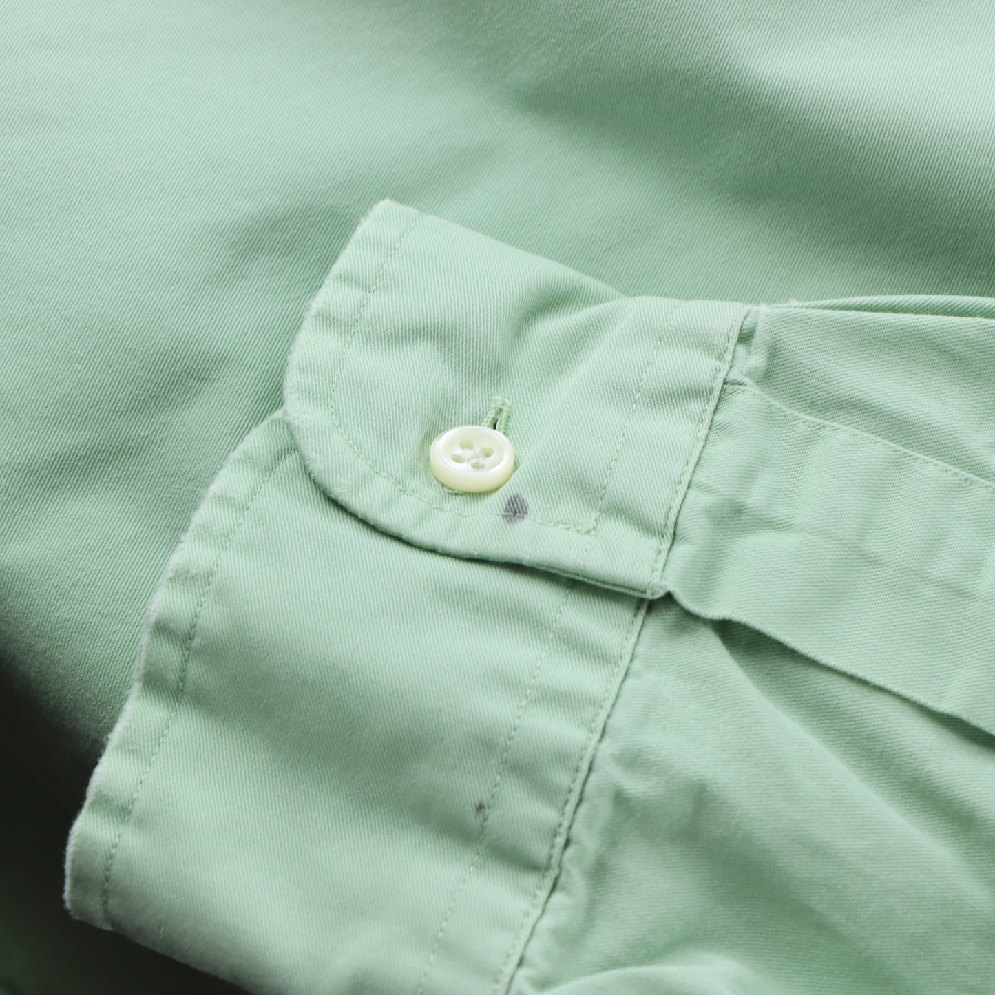 RALPH LAUREN 'Blake' One Pocket Green Button Up Long Sleeve Shirt (L)