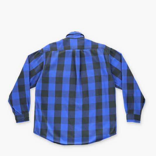 CARHARTT Black & Blue Flannel Button Up Long Sleeve Shirt (M)