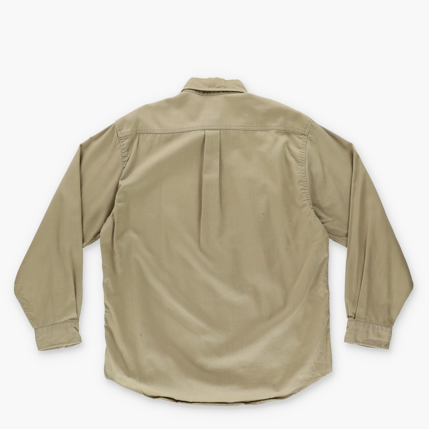 CARHARTT FRS92 'Fire Resistant' Tan Workwear Button Up Long Sleeve Shirt (M)