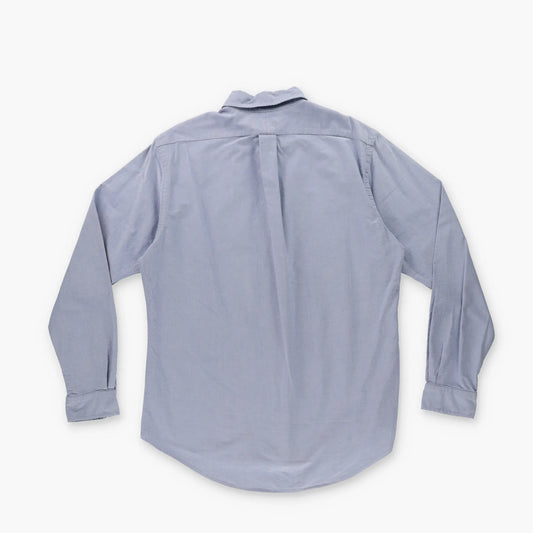 RALPH LAUREN Oxford Big Pony Blue Button Up Long Sleeve Shirt (L) Vintage Sole Melbourne