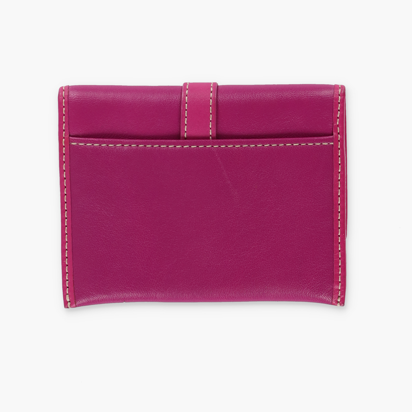 COACH Fuchsia Pink Silver Buckle Purse Bag