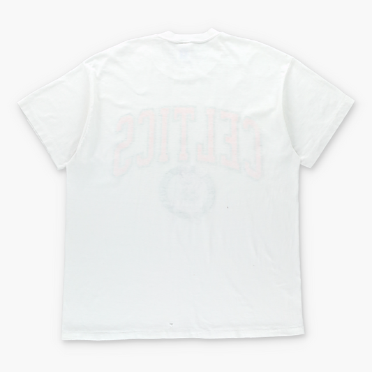 Vintage LOGO 7 Boston Celtics Basketball USA Made White NBA Tee (L) Vintage Sole Melbourne