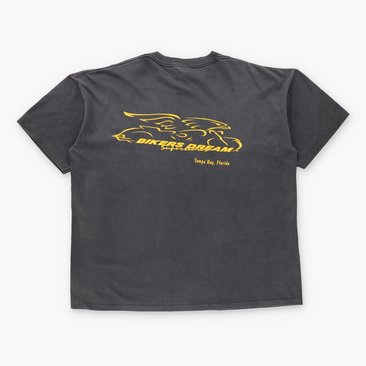 Vintage 1993 "Ultimate Ride" Tampa Bay American Biker Black Single Stitch Tee USA Made (XXL) Vintage Sole Melbourne