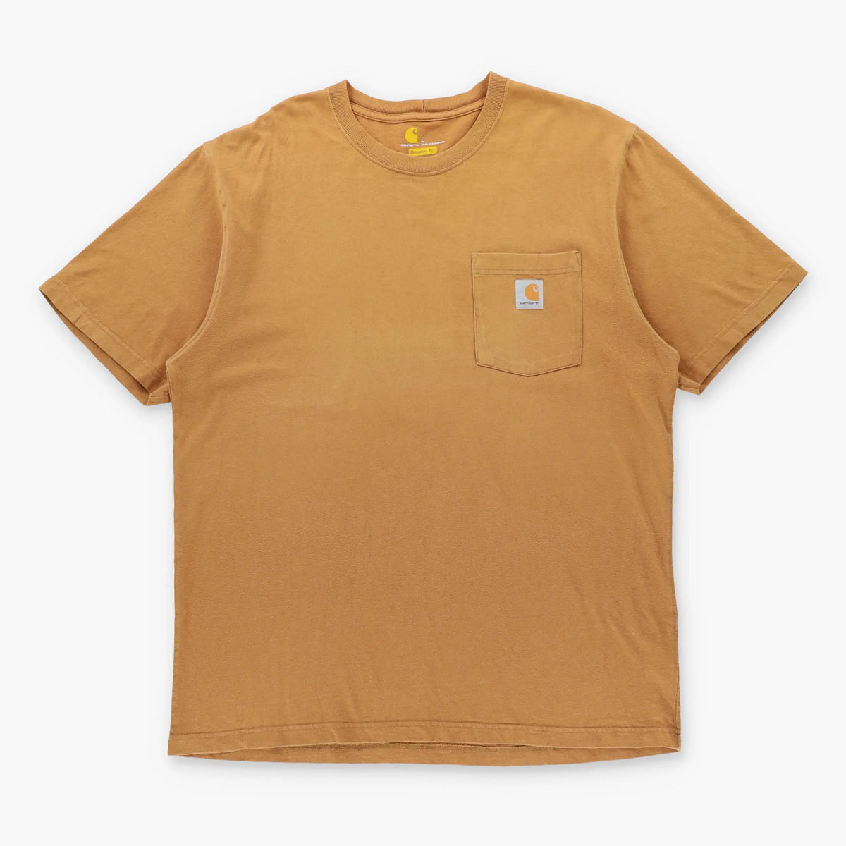 CARHARTT 'Original Fit' Tan Front Pocket Logo T-Shirt (L-XL TALL) Vintage Sole Melbourne