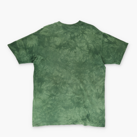 THE MOUNTAIN 'Largemouth Bass' Graphic Green Tie Dye T-Shirt (L)