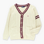 RALPH LAUREN POLO Cable Knit Cricket Cardigan (L)