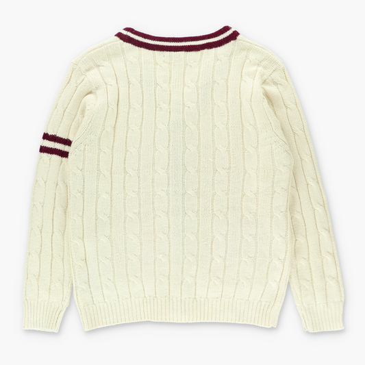 RALPH LAUREN POLO Cable Knit Rugby Cardigan (L)