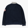 RALPH LAUREN POLO USA Flag Varsity Logo 1/4 Zip Fleece Sweatshirt (L)
