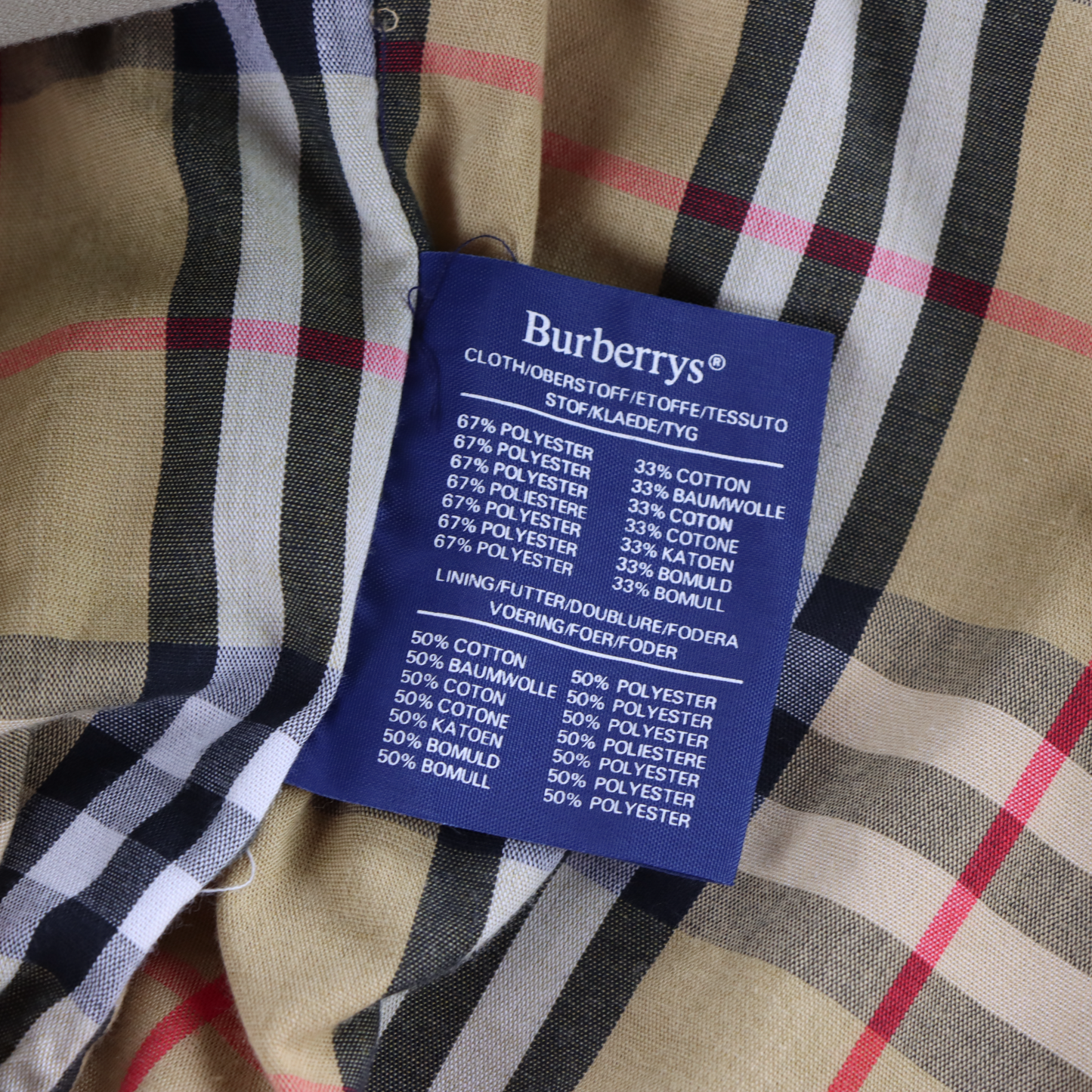 Vintage BURBERRY Khaki Beige Trench Coat England Made (48 REG)