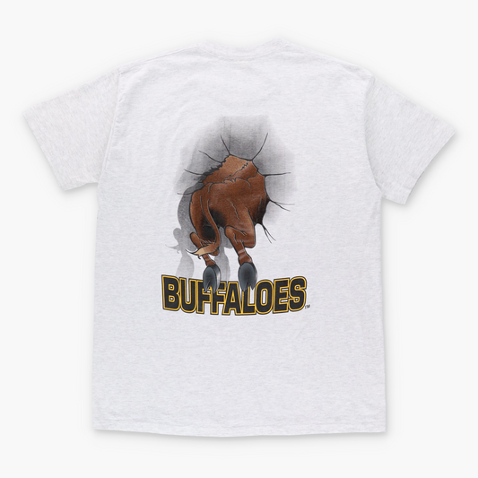 Vintage COLORADO Buffaloes Front Back Football Grey T-Shirt (L) Vintage Sole Melbourne