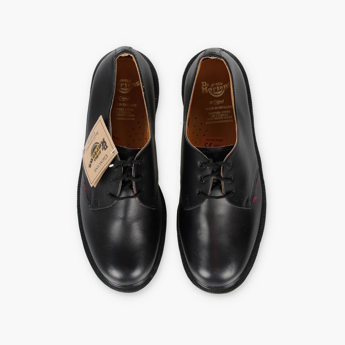 DR MARTENS 'Royal Mail' R. Griggs Black Leather Shoes UK Made (8)