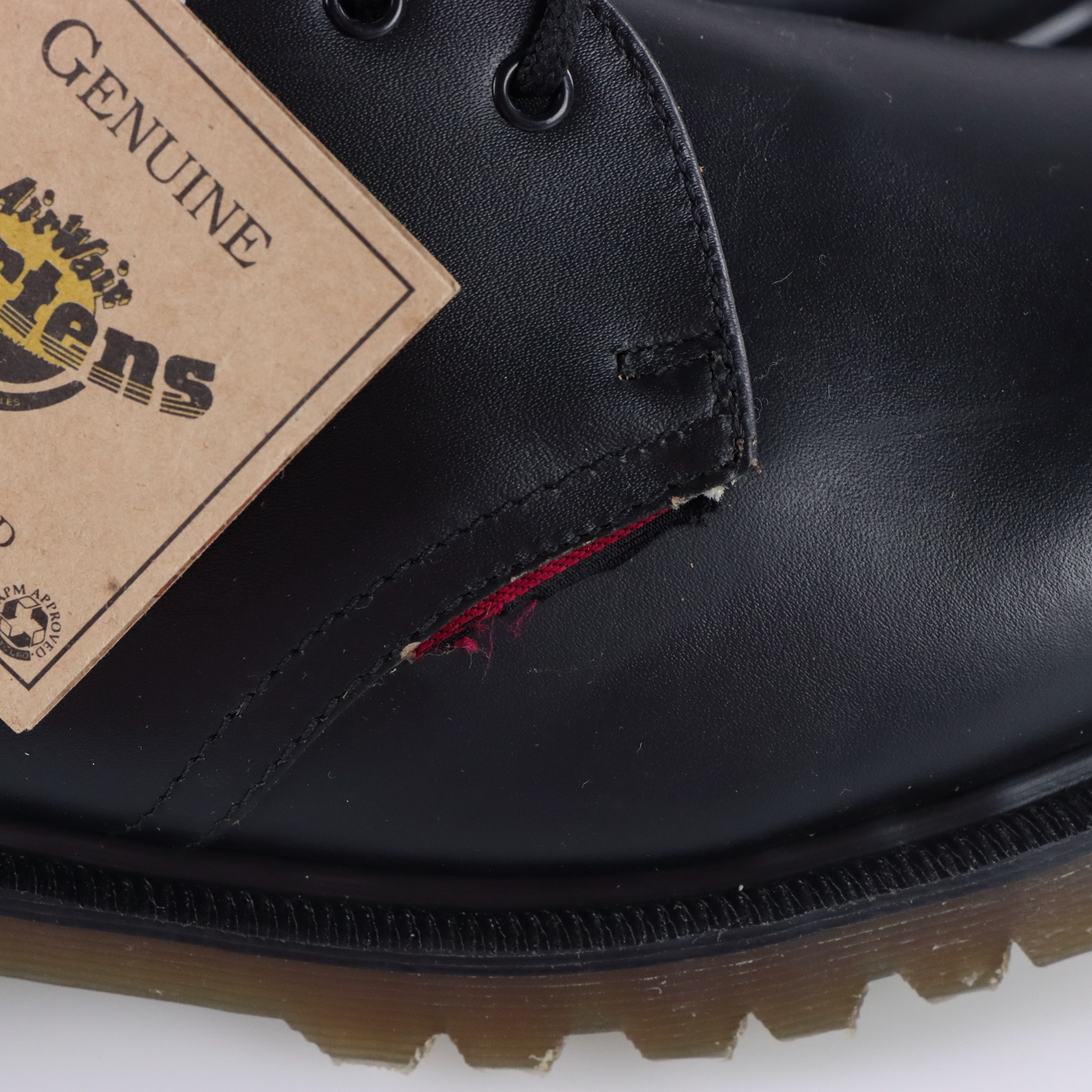 DR MARTENS 'Royal Mail' R. Griggs Black Leather Shoes UK Made (8)