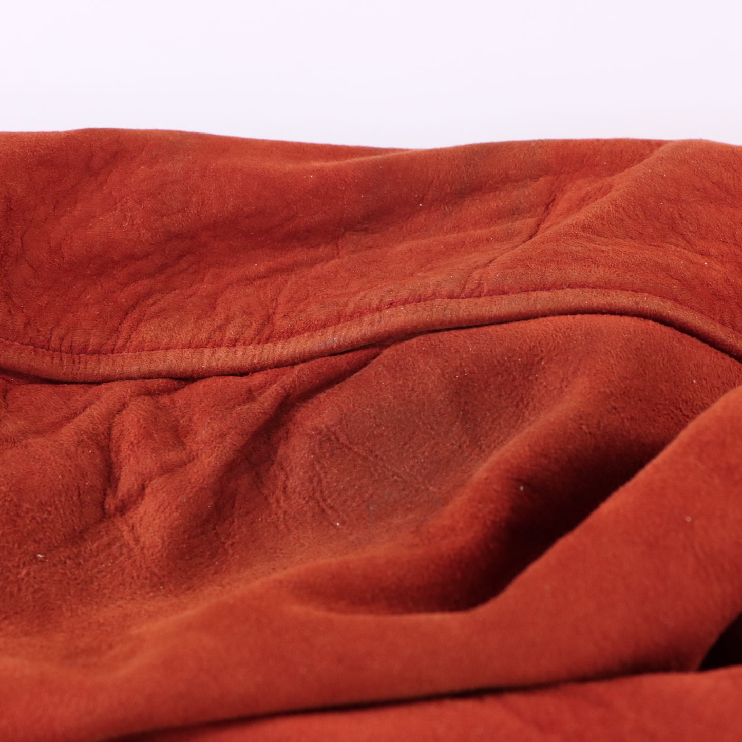 FLYNNTAN X DU PONT Suede 50s Style Auburn Zip Up Bomber Jacket (M-L)