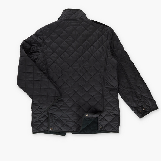 RALPH LAUREN POLO Hunting Quilted & Suede Black Puffer Jacket (L)