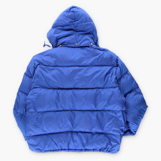 POLO RALPH LAURER Royal Blue Hooded Puffer Jacket (XL)