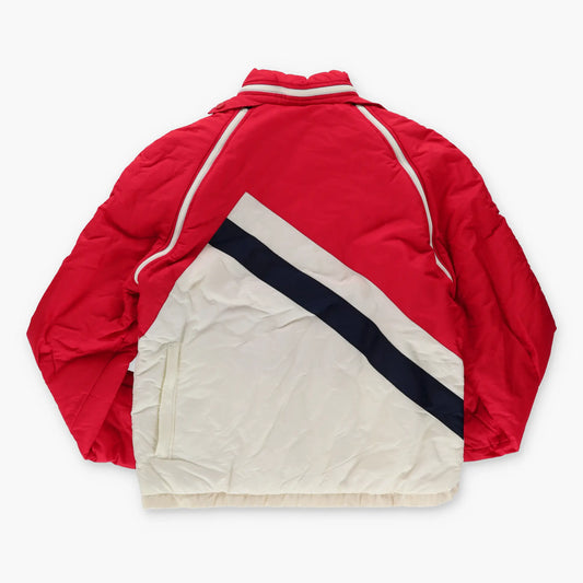FILA Retro Embroidered Logo Italy Made Red & White Jacket (M-L) - Vintage Sole Melbourne