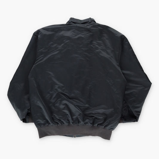 ADIDAS Embroidered Safety Wear Black Zip Up Bomber Jacket (L)