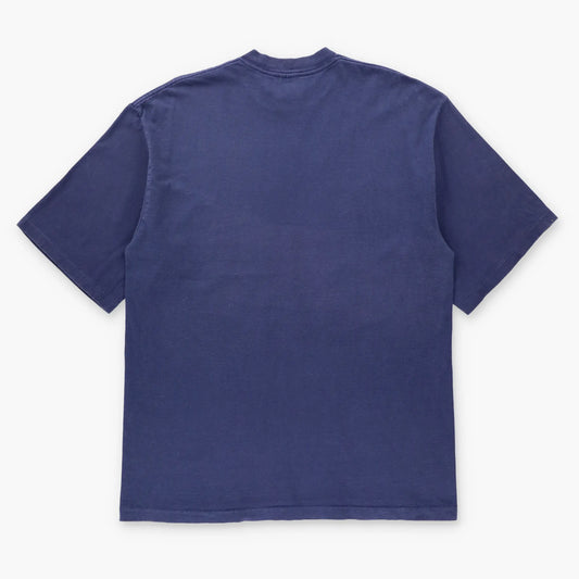 Vintage 1996 Dallas Cowboys Navy Blue & Silver Glitter Single Stitch Super Bowl Tee USA Made (L-XL) - Vintage Sole Melbourne