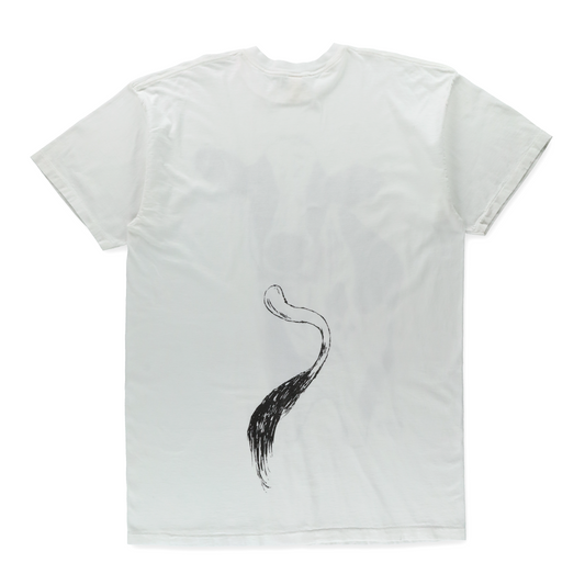 Vintage 1993 Double Sided Black & White Cow Illustration Single Stitch T-Shirt (XL TALL)