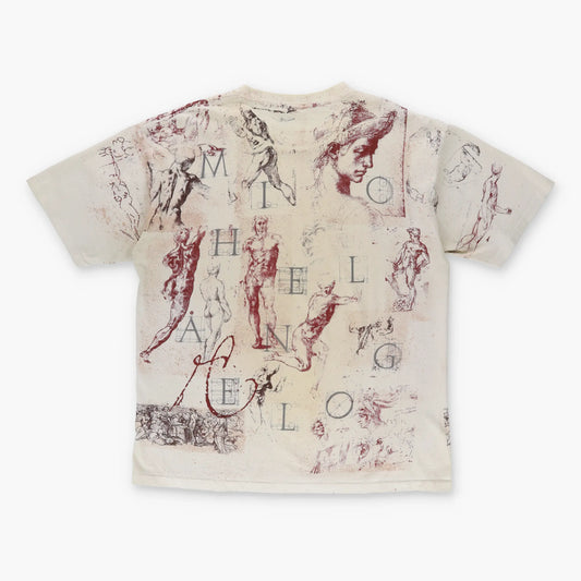 Vintage Michelangelo Sketch Art USA Made Tee (XL) - Vintage Sole Melbourne