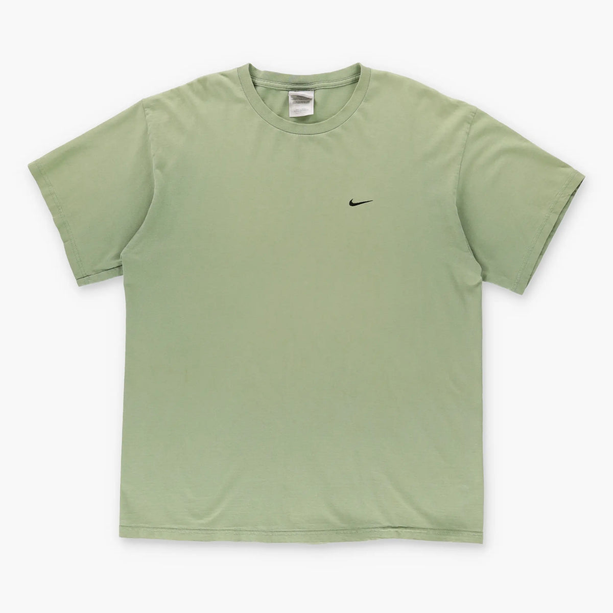 NIKE Embroidered Swoosh Pistachio Green & Black Swoosh T-Shirt (XL) - Vintage Sole Melbourne