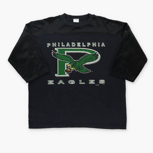 PHLADELPHIA EAGLES NFL Black & Green USA Made 3/4 Sleeve Jersey (XL)
