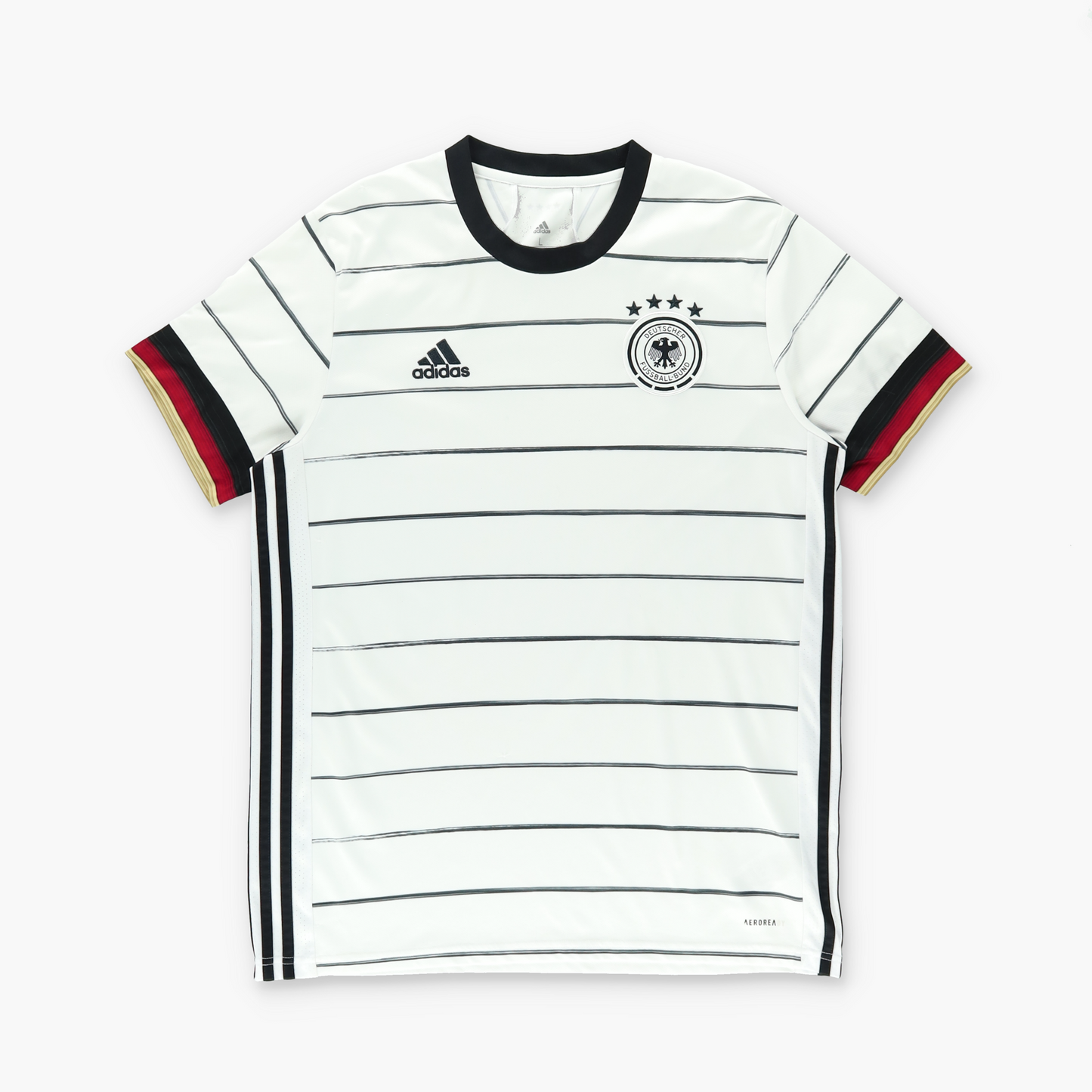 ADIDAS Germany 2020-2022 Black & White Home Soccer Jersey (L)