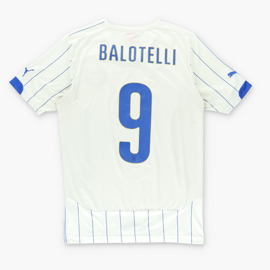 Italy 2014/2015 Balotelli Embroidered PUMA Away Soccer Jersey (M)