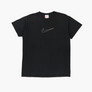 BOOTLEG Nike Embroidered Swoosh Outline Black & White Tee (M)