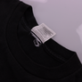 BOOTLEG Nike Embroidered Swoosh Outline Black & White Tee (M)