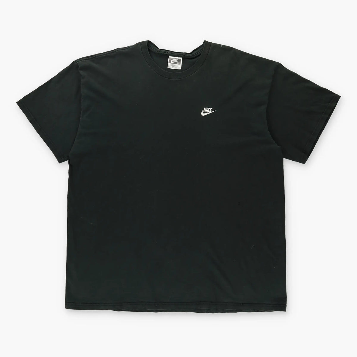 NIKE Embroidered Swoosh Logo Casual Black & White Tee USA Made (XXL) Vintage Sole Melbourne