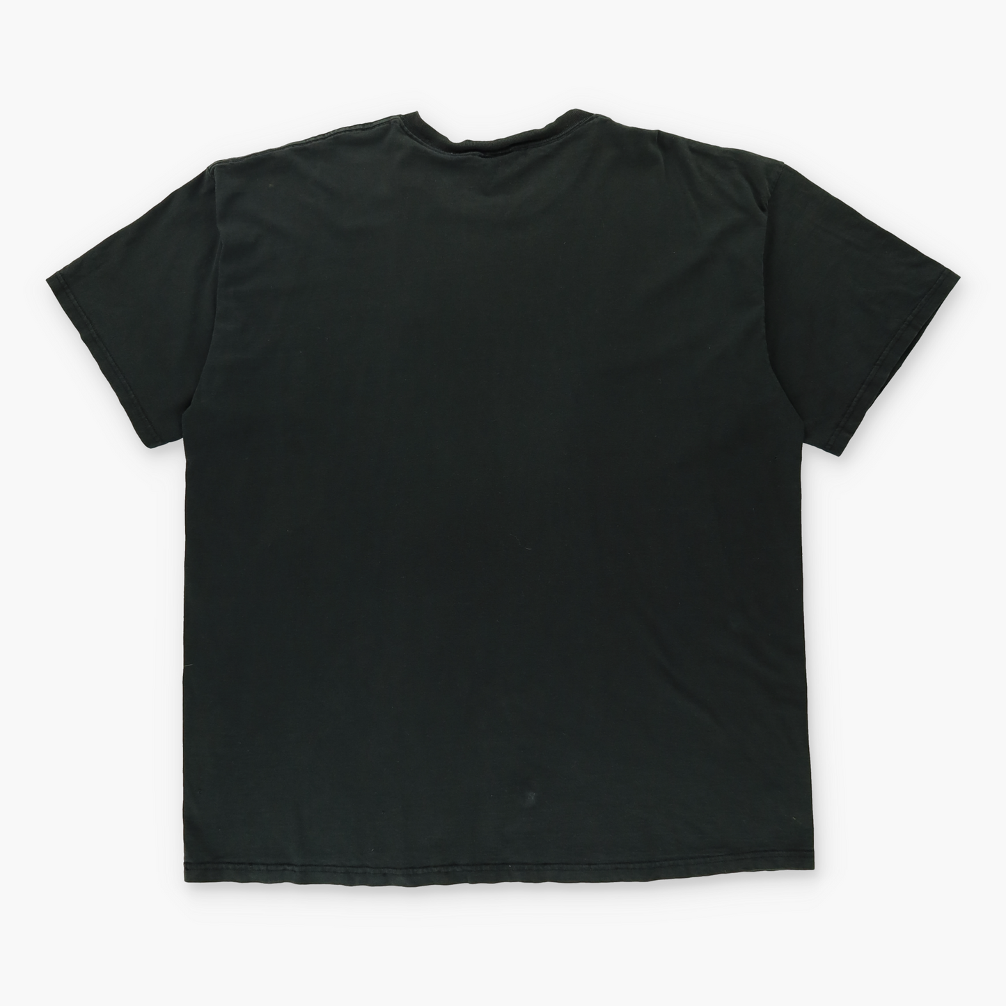 NIKE Embroidered Swoosh Logo Casual Black & White Tee USA Made (XXL)