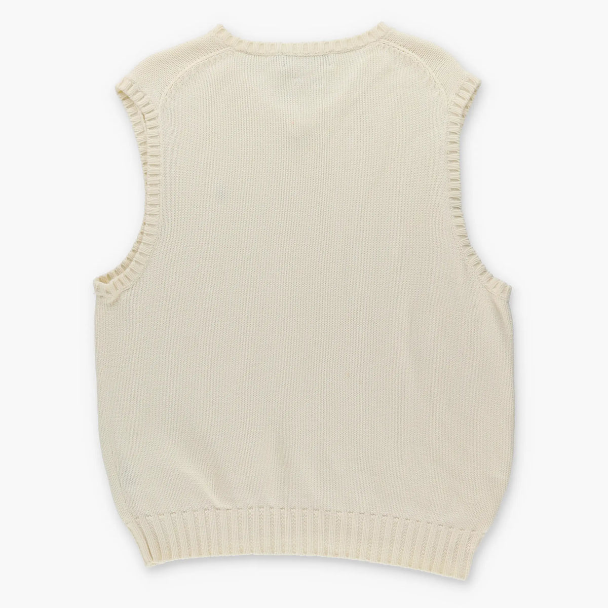Vintage RALPH LAUREN Embroidered Cream & Navy Vest (L-XL) Vintage Sole Melbourne