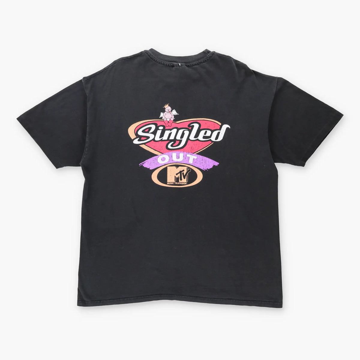 Vintage MTV 'Singled Out' Game Show Television Black T-Shirt (XL) Vintage Sole Melbourne