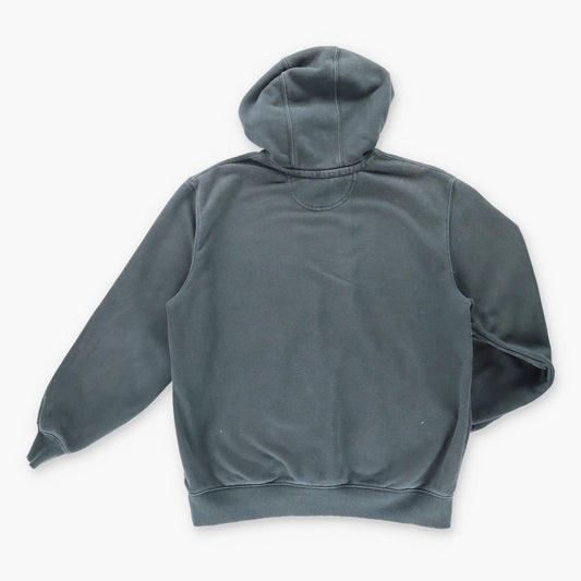 Vintage CARHARTT TS0615-M 'Loose Fit' Rain Defender Black Workwear Hooded Sweatshirt (L) Vintage Sole Melbourne
