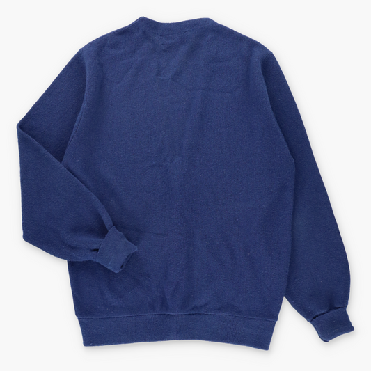 Vintage CHRISTIAN DIOR Monsieur Embroidered USA Made Navy Blue Knit Cardigan (M-L) Vintage Sole Melbourne