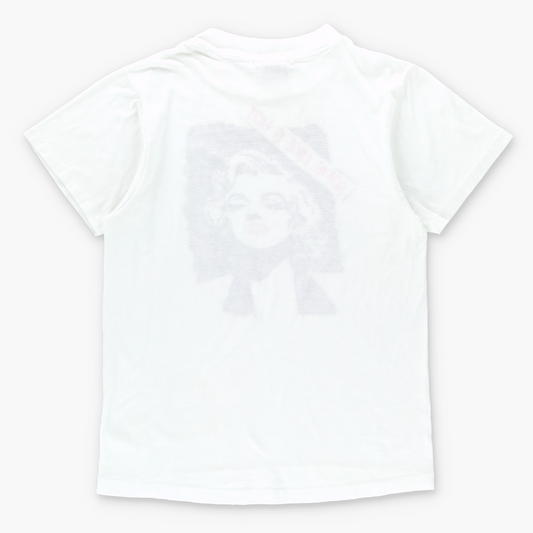 Vintage 'Some Like It Hot' Marilyn Monroe Film Single Stitch White HANES Tee USA Made (XS) Vintage Sole Melbourne