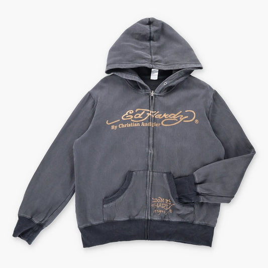 CHRISTIAN AUDIGIER Y2K USA Made Zip Up Sweatshirt *Aubany Vintage Sole Melbourne