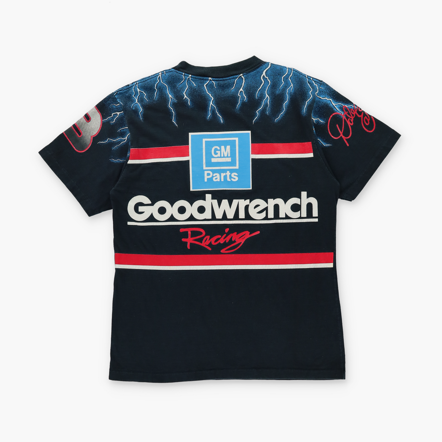 Dale Earnhardt USA Made "The Black Knight" Black Single Stitch NASCAR Tee (L)