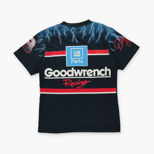 Dale Earnhardt USA Made "The Black Knight" Black Single Stitch NASCAR Tee (L) Vintage Sole Melbourne