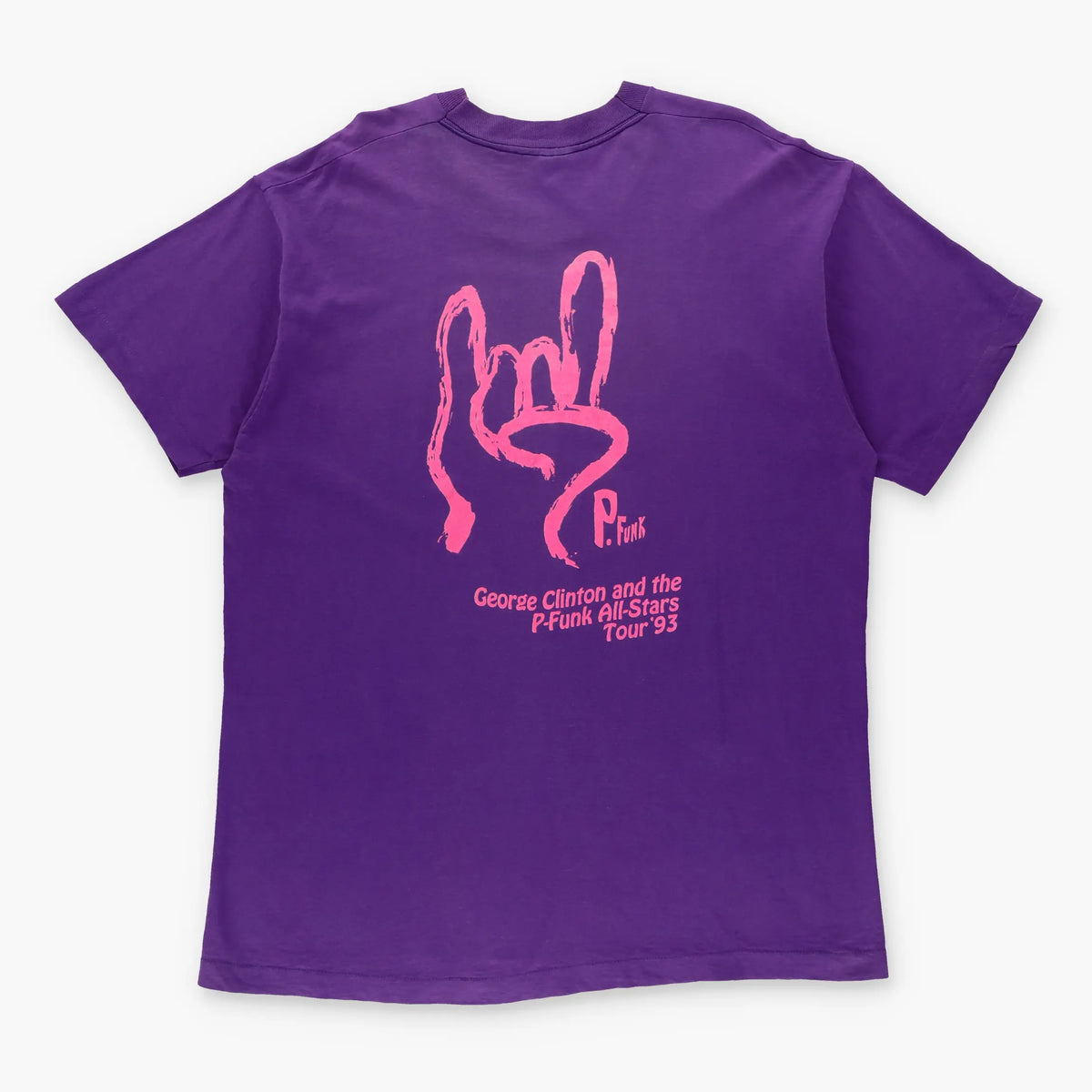 George Clinton P-Funk All-Stars Tour 1993 Single Stitch Purple Tee USA Made (XL) - Vintage Sole Melbourne