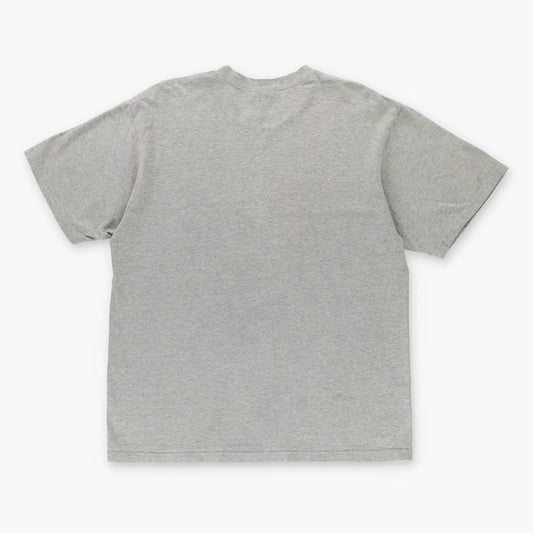 NIKE Classic Swoosh Logo Grey & Navy Tee (M-L) Vintage Sole Melbourne